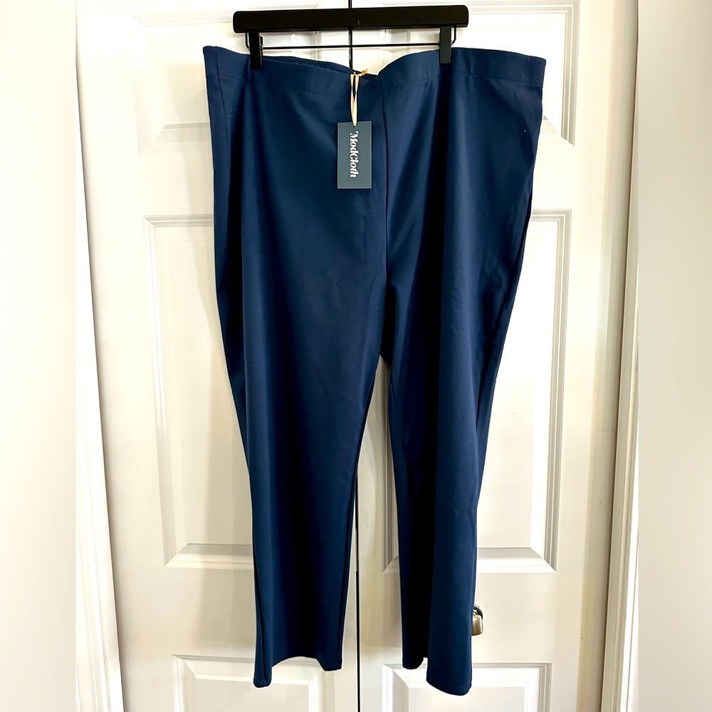 NWT new ModCloth blue crop knit pants woman’s plus size 3X